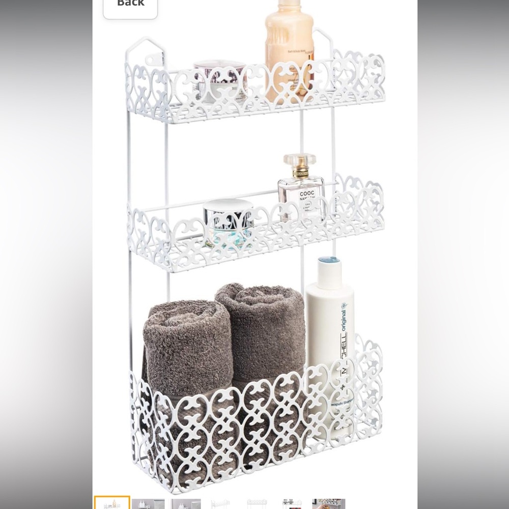 White Metal Shelf